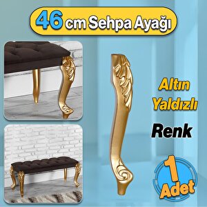 Zade Plastik Sehpa Ayağı 46 Cm Altın Gold Renk 1 Adet Mobilya Zigon Çay Orta Sehpası Ayak Ayakları
