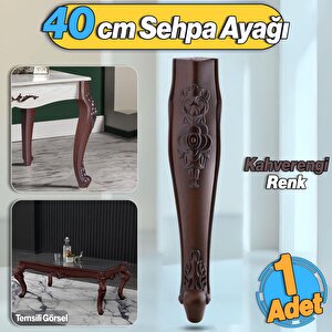 Rosa Plastik Sehpa Ayağı 40 Cm Ahşap Desenli Renk Orta Ayak Zigon Sehpa Mobilya Masa Ayakları 1 Adet