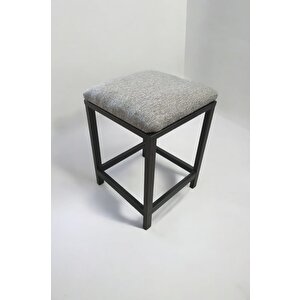 Tekli Puf Gri 35x35 Cm