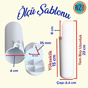 Mobilya Yükseltici Sehpa Kanepe Tv Ünitesi Koltuk Ayağı Baza Ayakları Mat Beyaz 15 Cm