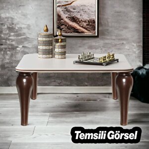 Sembol Plastik Sehpa Ayağı 30 Cm Ahşap Desenli 4 Adet Mobilya Orta Sehpası M8 Civatalı Ayak Ayaklar