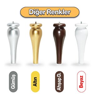 Sembol Plastik Sehpa Ayağı 30 Cm Ahşap Desenli 4 Adet Mobilya Orta Sehpası M8 Civatalı Ayak Ayaklar