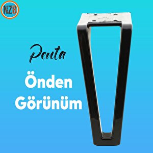 Mobilya Kanepe Sehpa Tv Ünitesi Koltuk Ayağı 18 Cm Siyah Baza Ayak