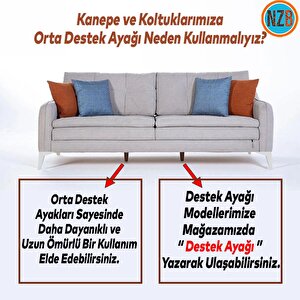 Mobilya Yükseltici Kanepe Sehpa Tv Ünitesi Koltuk Ayağı 18 Cm Beyaz Baza Ayak