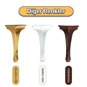 Plastik Beyaz Renk Lukens 40 Cm Sehpa Ayağı Mobilya Zigon Çay Orta Sehpası Ayak 4 Adet