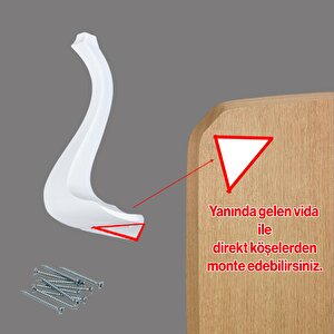 Plastik Beyaz Renk Lukens 40 Cm Sehpa Ayağı Mobilya Zigon Çay Orta Sehpası Ayak 4 Adet