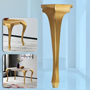 Lukens Masa Dresuar Ayağı 75 Cm Plastik Altın Gold Ayak Mutfak Yemek Masası Mobilya Ayakları Gold