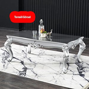 Valenta Plastik Sehpa Ayağı 47 Cm Gümüş Gri Renk 4 Adet Mobilya Zigon Çay Orta Sehpası Ayak Ayaklar
