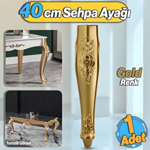 Rosa Plastik Sehpa Ayağı 40 Cm Gold Altın Renk Orta Ayak Zigon Sehpa Mobilya Masa Ayakları Altın