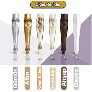 Rosa Plastik Sehpa Ayağı 40 Cm Gold Altın Renk Orta Ayak Zigon Sehpa Mobilya Masa Ayakları Altın