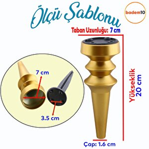 Oliva Mobilya Kanepe Koltuk Tv Ünitesi Baza Ayağı Zigon Orta Sehpası Ayak Ayakları 20 Cm Mat Altın