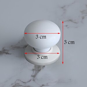 Düğme Kulp Beyaz Tablalı Dolap Mobilya Mutfak Dolabı Çekmece Dolap Polimer Kapak Kulpu Kulbu