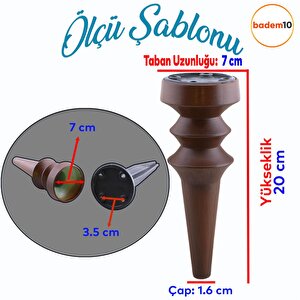 Oliva Mobilya Kanepe Koltuk Tv Ünitesi Baza Ayağı Zigon Orta Sehpası Ayak Ayakları 20 Cm Ahşap Desen