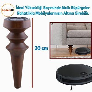 Oliva Mobilya Kanepe Koltuk Tv Ünitesi Baza Ayağı Zigon Orta Sehpası Ayak Ayakları 20 Cm Ahşap Desen