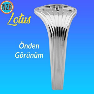 Mobilya Yükseltici Kanepe Sehpa Tv Ünitesi Koltuk Ayağı 23 Cm Parlak Krom Baza Ayak