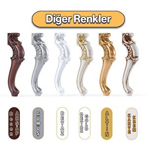 Krem Kahve 4 Adet Valenta Plastik Sehpa Ayağı 47 Cm Mobilya Zigon Çay Orta Sehpası Ayak Ayakları
