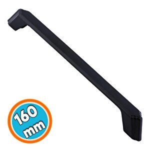 Mobilya Kulp Siyah Metal 160 Mm - 16 Cm Mutfak Çekmece Dolap Dolabı Kapak Kulbu Kulpu Kulpları
