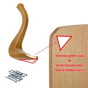 Altın Yaldız Renk 40 Cm Plastik Sehpa Ayağı Lukens Mobilya Zigon Çay Orta Sehpası Ayak 4 Adet