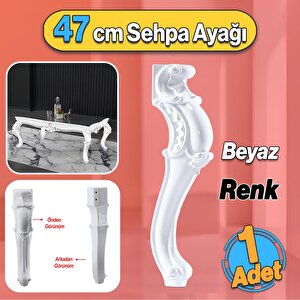 Valenta Plastik Sehpa Ayağı 47 Cm Beyaz Renk 1 Adet Mobilya Zigon Çay Orta Sehpası Ayak Ayakları