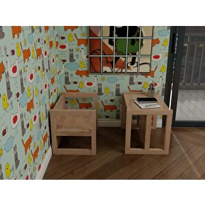 Dönüştürülebilir Ahşap Masa/sandalye