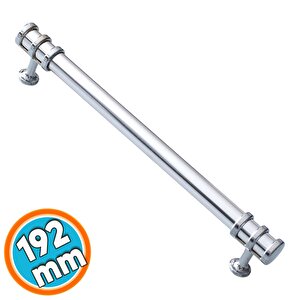 Mobilya Kulp 192 Mm Krom Metal Mutfak Çekmece Dolap Kapak Kulpları Dolabı Kulbu Kulpu 19.2 Cm