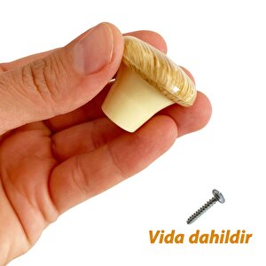 Sert Plastik Mantar Düğme Kulp Kayın Dolap Mobilya Mutfak Dolabı Çekmece Kapak Kulpu Kulbu