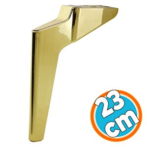 Mobilya Yükseltici Kanepe Sehpa Tv Ünitesi Koltuk Ayağı 23 Cm Gold Altın Baza Ayak
