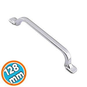 Mobilya  128 Mm Krom Metal Kulp Mutfak Dolabı Çekmece Dolap Kapak Kulpu Kulbu