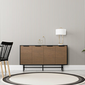 4616 Blanco 145 Cm (metal Ayakli) Konsol Si̇yah Kaplan