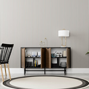 4616 Blanco 145 Cm (metal Ayakli) Konsol Si̇yah Kaplan