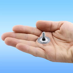Küçük Rotil Ayak M6 Civatalı 6 Mm Metal Beyaz Eşya Raf Reyon Mobilya Profil Ayağı 1.5 Cm (4 Adet)