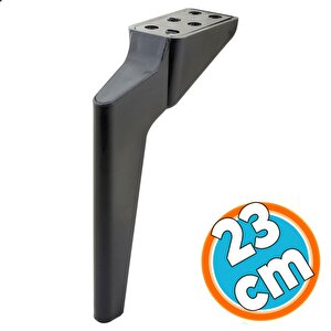 Mobilya Yükseltici Kanepe Sehpa Tv Ünitesi Berjer Koltuk Ayağı 23 Cm Siyah Baza Ayak