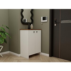 Assos 2 Kapaklı Ayakkabılık / Dolap Amalfi-beyaz
