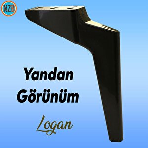 Mobilya Yükseltici Kanepe Sehpa Tv Ünitesi Koltuk Ayağı 23 Cm Siyah Gold Baza Ayak