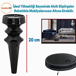 Oliva Mobilya Kanepe Koltuk Tv Ünitesi Baza Ayağı Zigon Orta Sehpası Ayak Ayakları 20 Cm Siyah