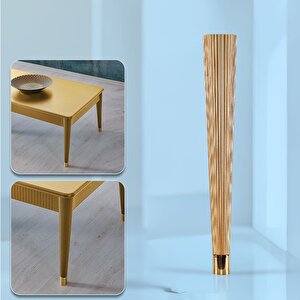 Suit Sehpa Ayağı 45 Cm Plastik Altın Renk Ayak Mutfak Yemek Masası Mobilya Ayak Zigon Gold 1 Adet