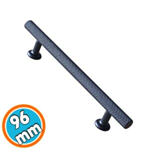 Mobilya Kulp 96 Mm Siyah Metal Çekmece Mutfak Dolabı Dolap Kulpları Kapak Kulpu Kulbu