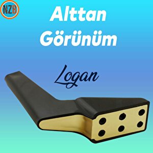 Mobilya Yükseltici Kanepe Sehpa Tv Ünitesi Koltuk Ayağı 16 Cm Siyah Gold Baza Ayak