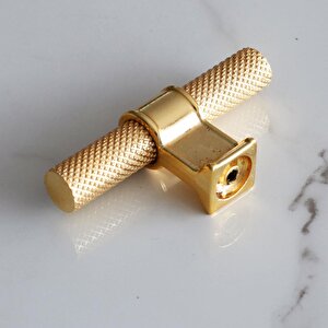 Metal Kulp Tek Vida Tırtık Desen Çekmece Mutfak Mobilya Dolabı Dolap Kulpları Kulbu Altın Gold