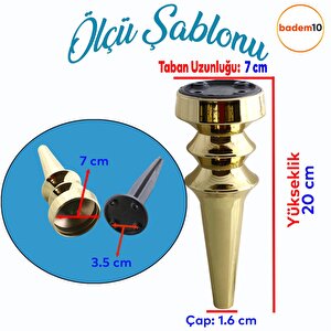 Oliva Mobilya Kanepe Koltuk Tv Ünitesi Baza Ayağı Zigon Orta Sehpası Ayak Ayakları 20 Cm Altın