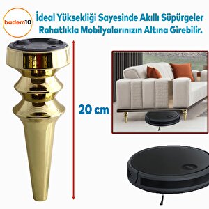 Oliva Mobilya Kanepe Koltuk Tv Ünitesi Baza Ayağı Zigon Orta Sehpası Ayak Ayakları 20 Cm Altın