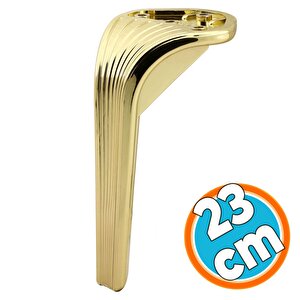 Mobilya Yükseltici Kanepe Sehpa Tv Ünitesi Koltuk Ayağı 23 Cm Gold Altın Baza Ayak