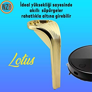 Mobilya Yükseltici Kanepe Sehpa Tv Ünitesi Koltuk Ayağı 23 Cm Gold Altın Baza Ayak