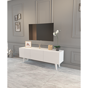Mobi̇lya Gezegeni̇ Edda 130 Cm Beyaz Tv Üni̇tesi̇