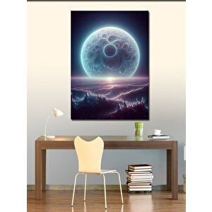 Kanvas Tablo Soyut Gezegenler 100x140 cm