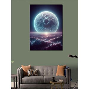 Kanvas Tablo Soyut Gezegenler 70x100 cm