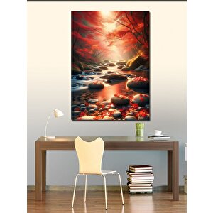 Kanvas Tablo Ormandaki Dere 70x100 cm