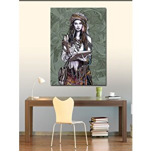 Kanvas Tablo Gezgin Kadın 70x100 cm