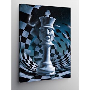 Kanvas Tablo Satranç Temalı 70x100 cm