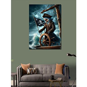 Kanvas Tablo Korsan Köpek Balığı 70x100 cm